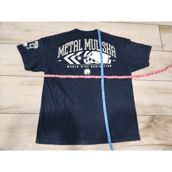 Vtg Mens Metal Mulisha Shirt XL Black Logo Skull Graphic Adult Y2k 2000s - Picture 4 of 4